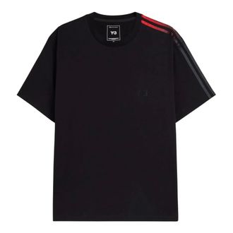 Yohji Yamamoto Tops, Heren, Zwart, XL, Katoen, GRD 3S SS TEE