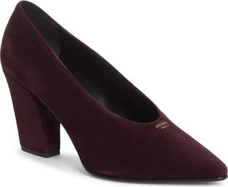 Prada Pointed Toe Pump in Bordeaux at Nordstrom, Size 36.5
