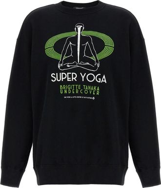Undercover Print Sweatshirt - Dames - Sweatshirts - Zwart - M - Katoen - Hoodies & sweatvesten