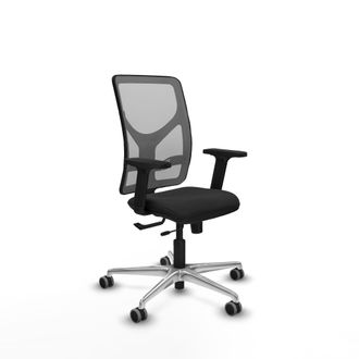 Piqueras y Crespo Silla Oficina Piqueras Y Crespo Motilla Negro Reposabrazos Ajustables