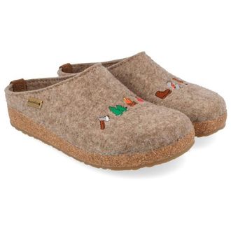 Haflinger Grizzly Wanderlust Hausschuhe - Unisex | beige