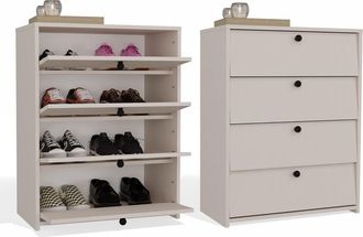 Topeshop Loka - Zapatero - 66x85x36 Cm - Cachemire