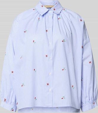 Max Mara Relaxed Fit Hemdbluse aus reiner Baumwolle Modell BUTTERFLY in Hellblau, Gr&ouml;&szlig;e 34