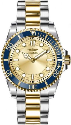Invicta Pro Diver Quartz Gold Dial Mens Watch 49697