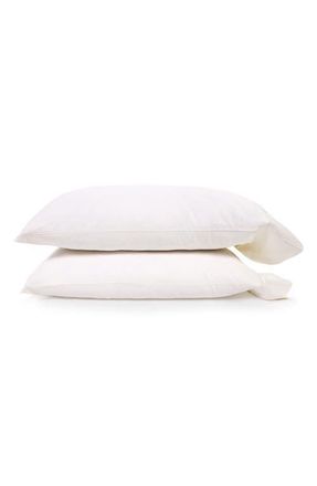 Pom Pom at Home Classico Set of 2 Cotton Sateen Pillowcases in Ivory at Nordstrom, Size Standard