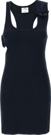 Courrèges Double Buckele 90s Rib Dress