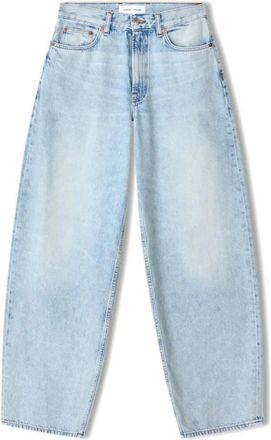 Sams&oslash;e & Sams&oslash;e High-waisted wide leg jeans - Dames - Loose Fit Jeans - Blauw - 4XS L32 - Katoen - Jeans