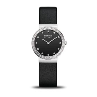 Bering Dameshorloge Keramiek 29 mm Band Leer Keramiek 10729-443 - Dames - Horloges - Zwart - ONE Size - Leer - Accessoires
