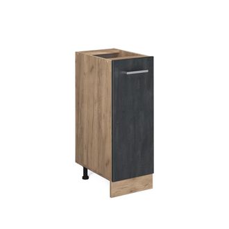 Vicco Mueble Bajo R-line, Hormig&oacute;n Negro, 30 Cm Sin Encimera