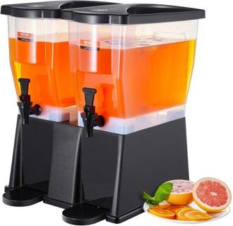 OEM Getr&auml;nkespender, 11 L X 2 Getr&auml;nkespender F&uuml;r Partys, Saftspender Aus Kunststoff Mit Standhahndeckel, Eistee-limonadensaft-wasserspender, F&uuml;r Restaura