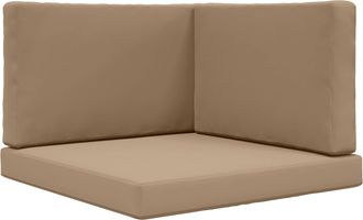 vidaXL Coj&iacute;n Para Sof&aacute; De Exterior Poli&eacute;ster Gris Topo 80 X 80 Cm Vidaxl