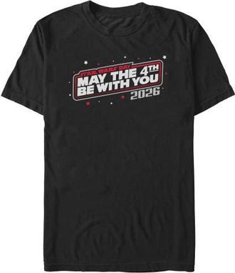Star Wars Mens Star Wars May The Fourth 2026 Red Logo Graphic T-Shirt in Black at Nordstrom, Size Xxx-Large