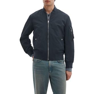 Rag & Bone Manston Nylon Bomber Jacket in Navy at Nordstrom, Size Xx-Large