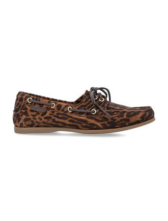 Tom Ford Robin Leopard Print Boat Shoes