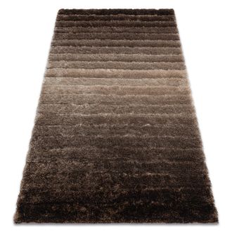RugsX Alfombra Moderno Flim 007-b3 Moderno, Rayas - Structural Marr&oacute;n Brown 120x160 Cm
