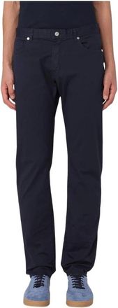 Brooksfield Heren, Broeken, Blauw, Maat: W32 Katoen