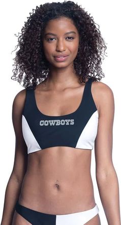 G-III 4Her by Carl Banks Womens G-III 4Her by Carl Banks Navy/White Dallas Cowboys Brief Game Bikini Top at Nordstrom, Size Xx-Large