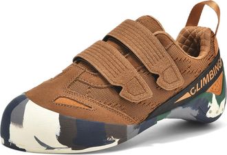 Generic Unisex Anti-Slip Wear-Resistant Bouldering Rock Climbing Shoes - Lightweight Entry-Level Professional Training Shoes (Brown,8.5)