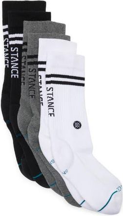 Stance Core 3-Pack Crew Socks in Black Multi at Nordstrom Rack, Size Medium