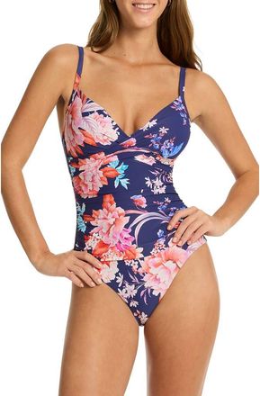 Sea Level Australia Indochine Crossover One-Piece Swimsuit in French Navy at Nordstrom Rack, Size 10 Us / 14 Au