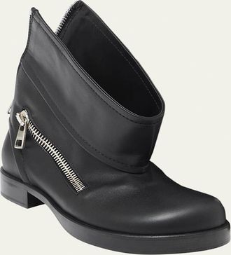 J.W.Anderson Leather Zip Biker Booties