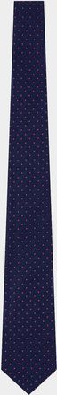 Emporio Armani Micro-Diamond Grid Silk Tie