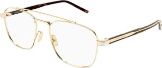 Saint Laurent Optisch Montuur - unisex - Brillen - Geel - 56 MM - Accessoires
