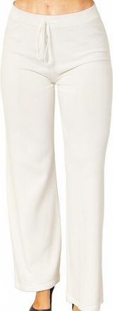 French Kyss Womens Drawstring Pant In White