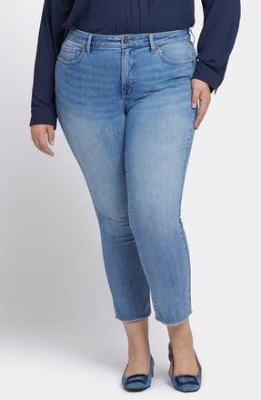 NYDJ Sheri Fray Hem Crop Jeans in Blue Valley at Nordstrom Rack, Size 16W