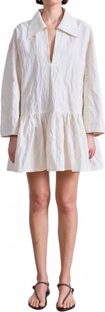 Apiece Apart Romana Mini Dress In Cream