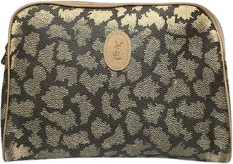 Saint Laurent Pre-owned Clutches, female, Multicolor, Size: ONE SIZE Pre-owned Leather Clutch