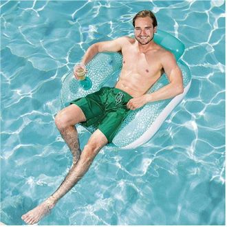 Trade Shop Trade Shop - Poltrona Gonfiabile Flip-pillow Lounge 102x94cm Con Portabicchiere Piscina 43097