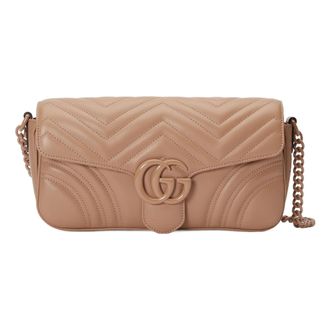 Gucci (WMNS) Gucci GG Marmont Matelasse Shoulder Bag Rose Pink 734814-DAAAI-2747