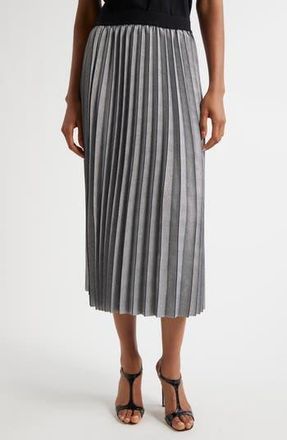 Reiss Nova Pleated Midi Skirt in Grey at Nordstrom Rack, Size 12 Us / 16 Uk