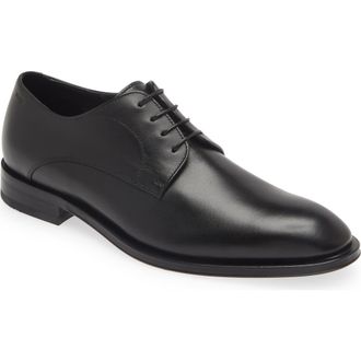 BOSS Derreck Plain Toe Derby in Blk at Nordstrom Rack, Size 7.5Us / 6.5Uk