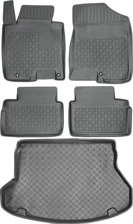 OEM Juego De Alfombrillas Para Kia Ceed Ii Kombi (2012-2017) - Alfombrilla Para Coche + Alfombrilla Para Maletero