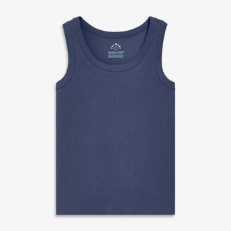 primary Adult Rib Tank in Sunwashed Navy at Nordstrom, Size Xx-Large