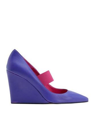 8 by YOOX LEATHER POINTED-TOE PLATFORM PUMPS