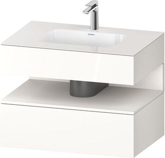 Duravit Qatego Lavabo Encastrado Con Base De Lavabo Consola, - Duravit
