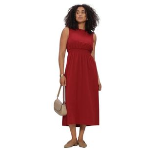 Moss Copenhagen Dames, Jurken, Rood, Maat: XL Linnen