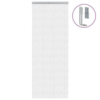 Berkfield Home Chain Door Fly Screen 80x212 cm Aluminium in Silver