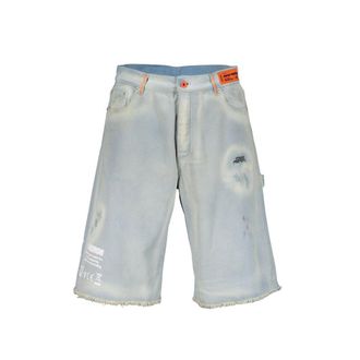 Heron Preston Blue Denim Mens Shorts
