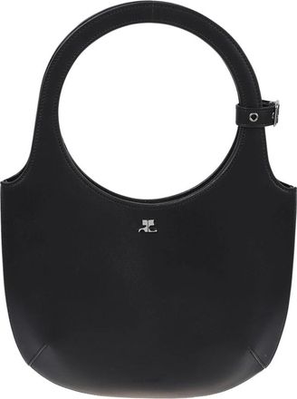 Courr&egrave;ges Handbags, female, Black, Size: ONE SIZE Leather Bag