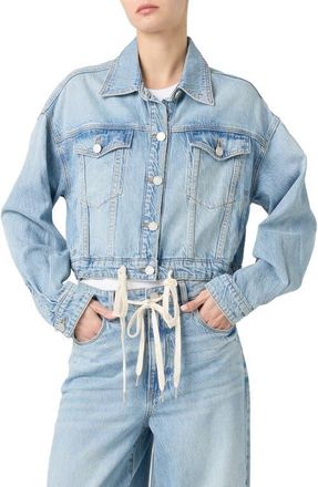 Blank NYC Crop Denim Jacket in Feeling Good at Nordstrom, Size X-Small