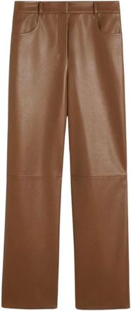 Max Mara Dames, Broeken, Bruin, Maat: M