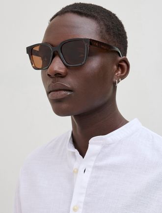 Jack & Jones Sonnenbrille JACK & JONES JACPONTUS SUNGLASSES NOOS, Herren, braun (braun sugar), unifarben, Sonnenbrillen Sonnenbrille