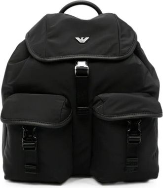 Emporio Armani Backpack Double Pocket Black Beauty