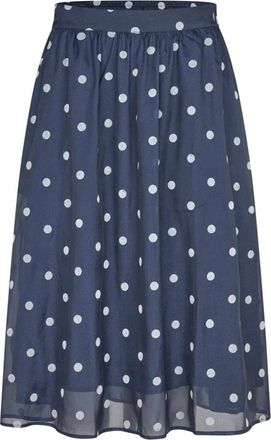 Lollys Laundry Morning LL Midi Rok - Dames - Midirokken - Blauw - 2XL - Rokken
