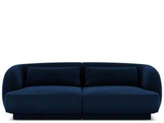 BLOOMINGLOFT 2-Sitzer Design Sofa Tulum mit Samtbezug