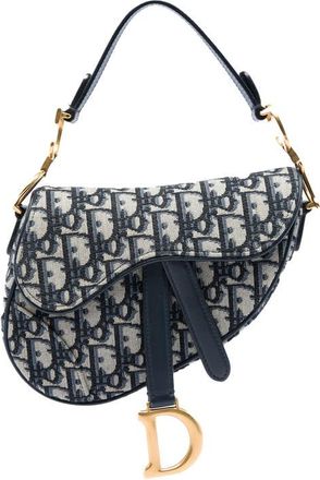 Dior Pre-owned Dior Mini Oblique Canvas Saddle Bag Ladies EKFFVUNFTI8GCQQ2